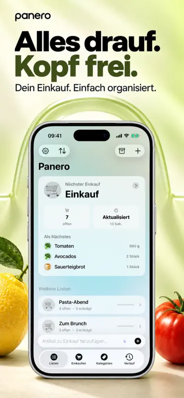 Panero - Einkaufsliste screenshot 1 of 10