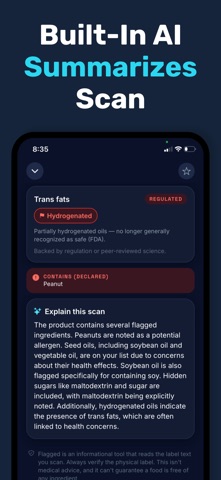 Flagged: Food Label Scanner Screenshot 6 of 6