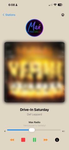 UHD Radio iPhone screenshot