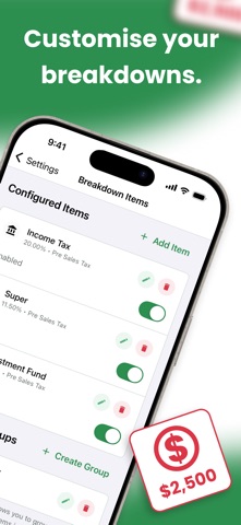 Sole Trader Invoice Split Tool screenshot