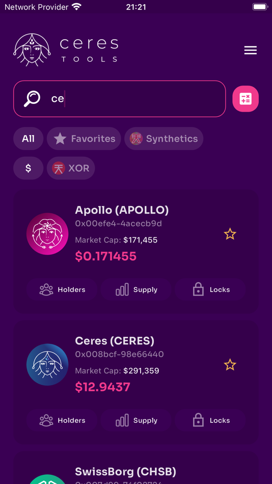 #1. Ceres Tools (iOS) Podle: CERES BLOCKCHAIN SOLUTIONS DOO