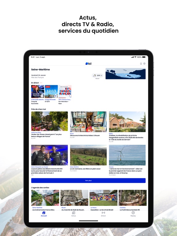 Screenshot #5 pour ici : actu locale, radio, TV