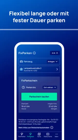 Screenshot von HandyParken München auf dem iPhone 2