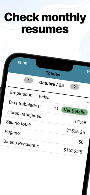 Shifts Table screenshot 3