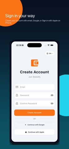 Walletify Portfolio screenshot