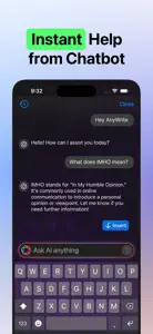 AnyWrite: AI Writing Keyboard screenshot #4 for iPhone