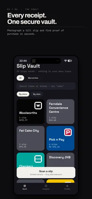 Slip Vault: Receipt Keeper screenshot 1