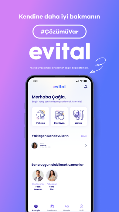 evital - Online Sağlık Hizmeti Screenshot