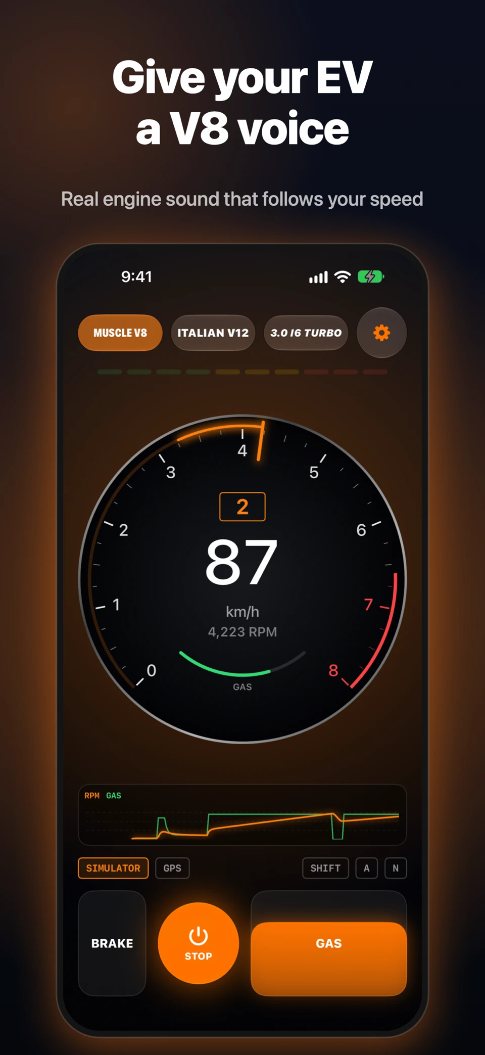 EV Engine Sound screenshot