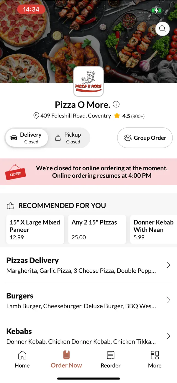 Screenshot #2 pour Pizza O More Coventry