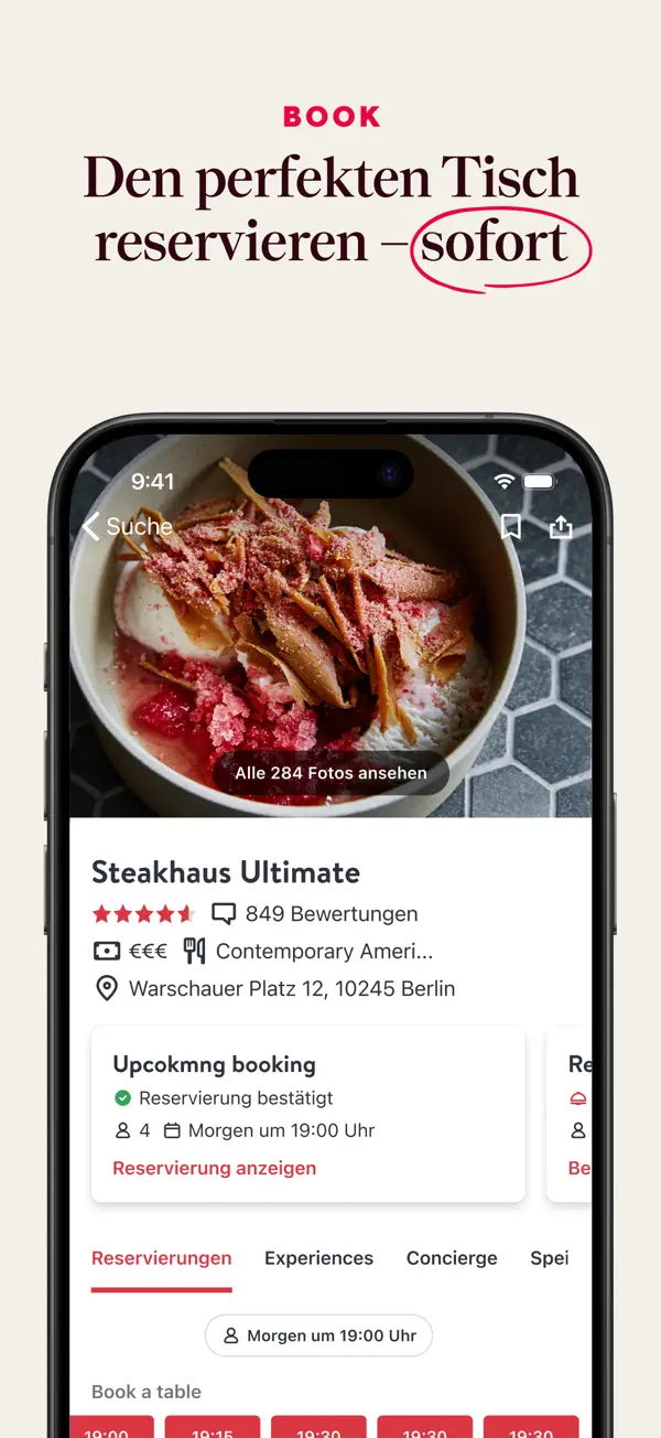 OpenTable iPhone App Screenshot 4 – Essen und Trinken