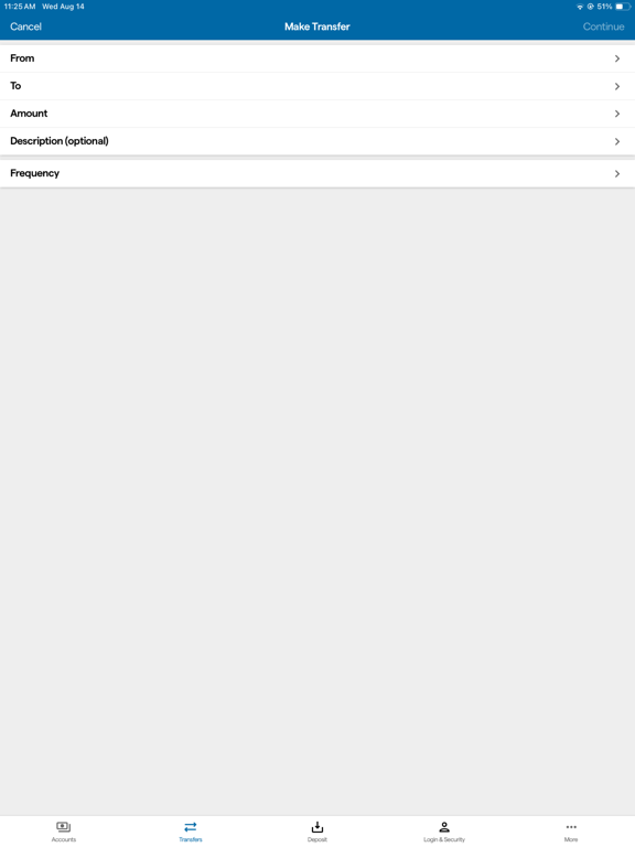 CFBank iPad screenshot 4 - Finance app