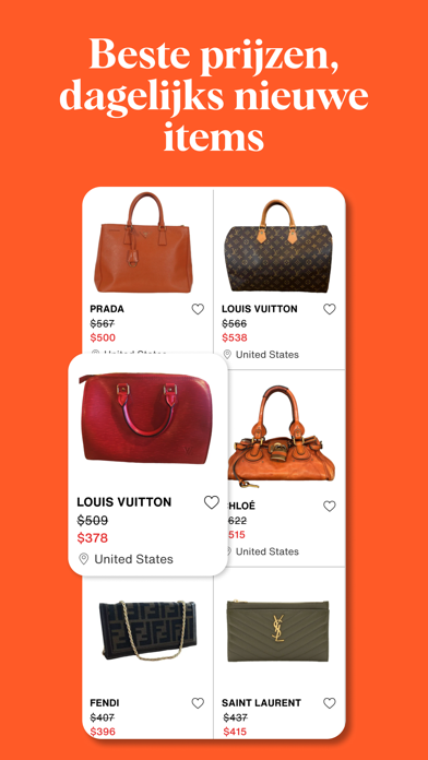 Vestiaire Collective iPhone app afbeelding 2