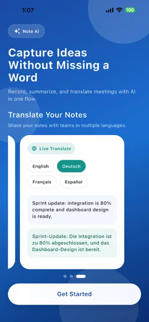 NoteX Ai Meeting Notes screenshot 3