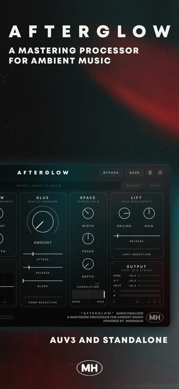 #1. Afterglow - Audio Finalizer (iOS) Με: LEWIS GARETH K LE VAL