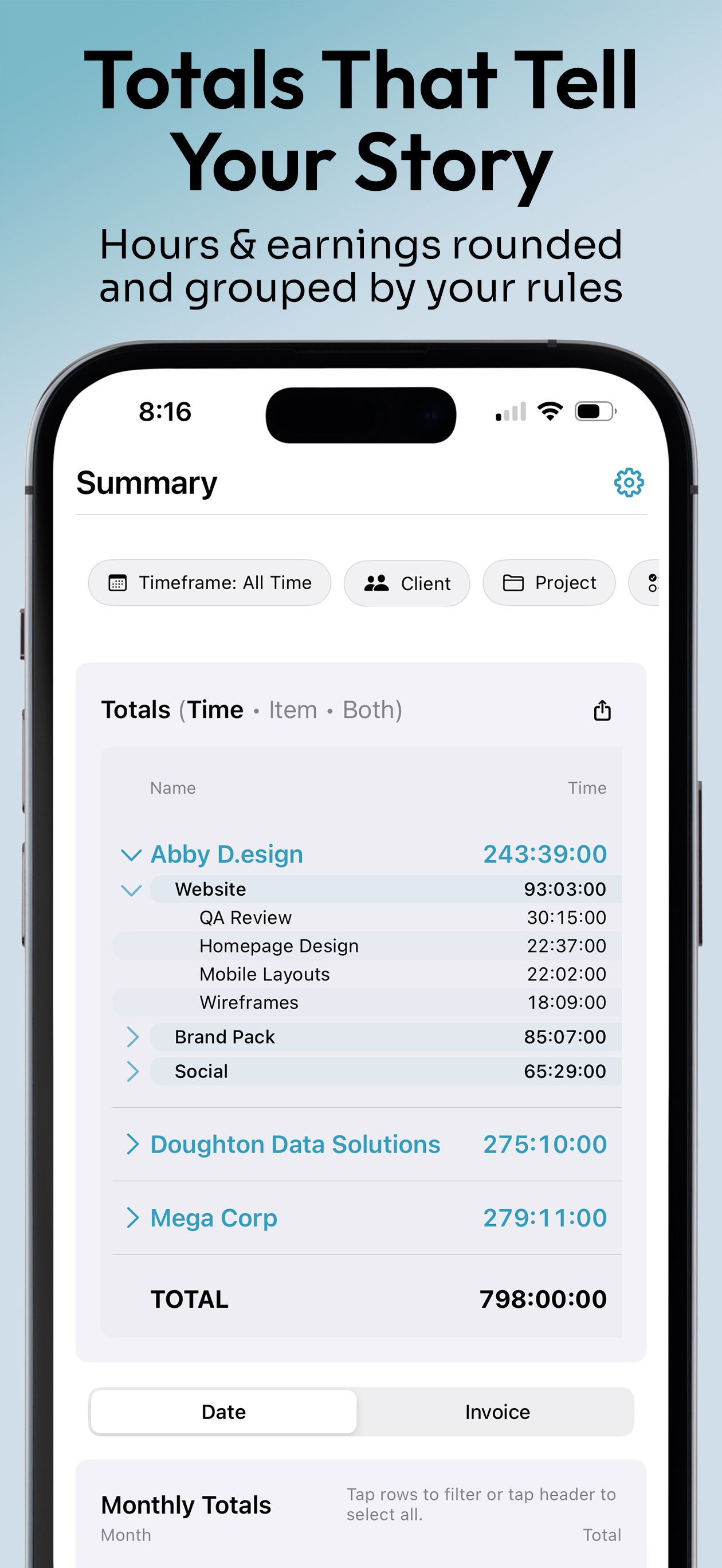 MyTime: Time & Invoice Tracker screenshot 7