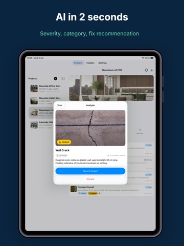 Punch List AI: Site Audit iPad screenshot