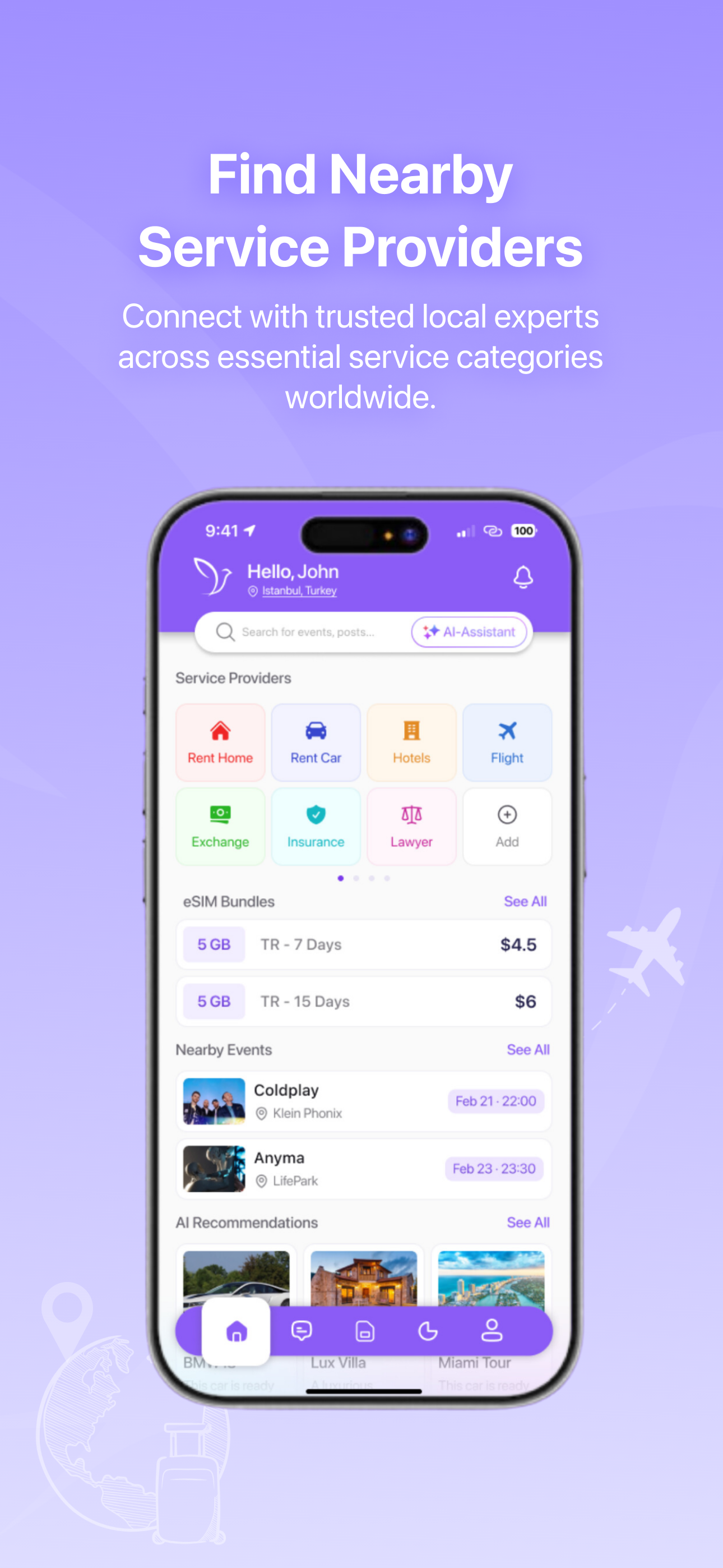 Nexpat: AI Travel App screenshot 1