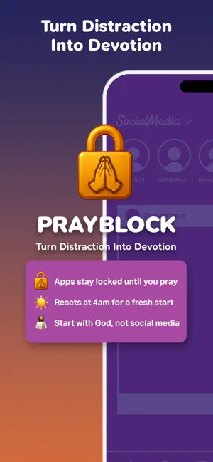 Prayblock: Pray To Unlock Apps screenshot 1