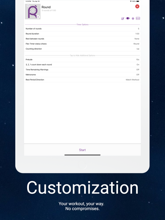 GymNext Flex Timer iPad screenshot 4 - Health & Fitness app