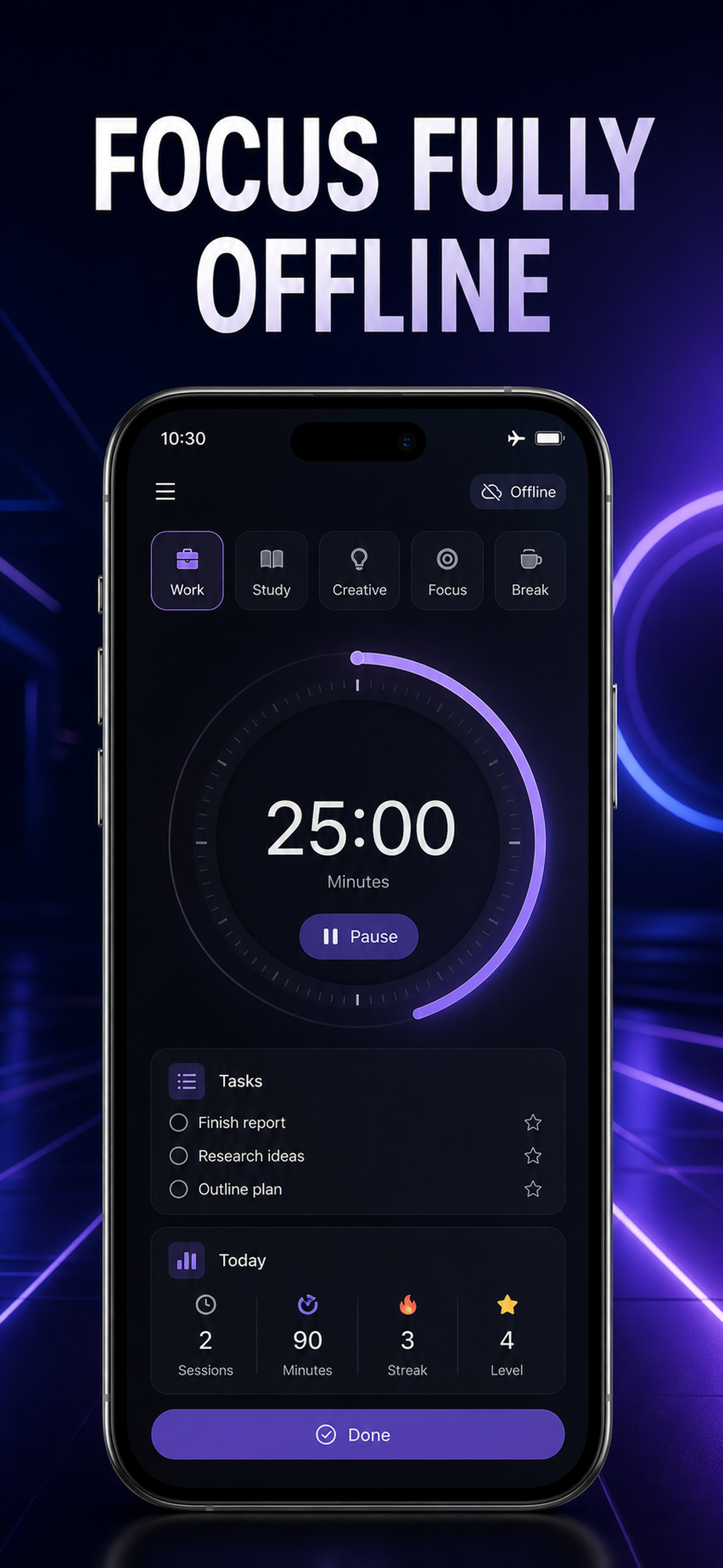 Deep Work Timer & Focus Log screenshot 8