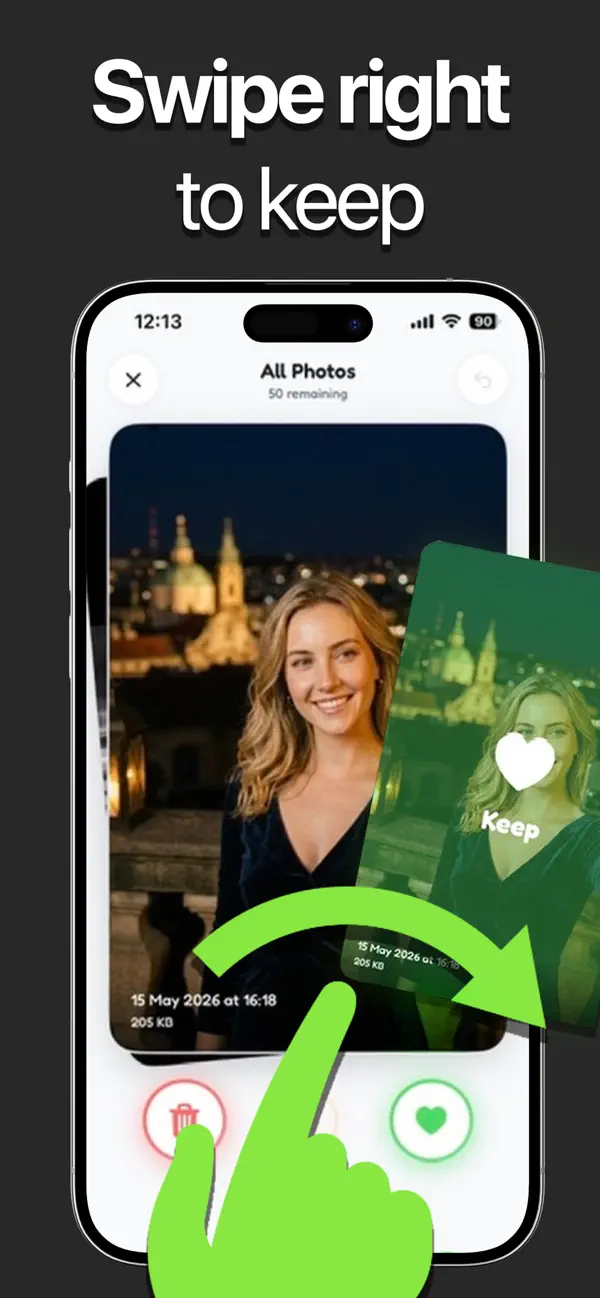 Screenshot #2 pour Nopix: Swipe & Clean Photos