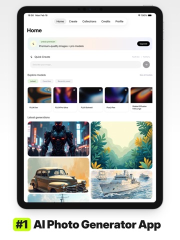 AI Art Generator - Pixa iPad screenshot