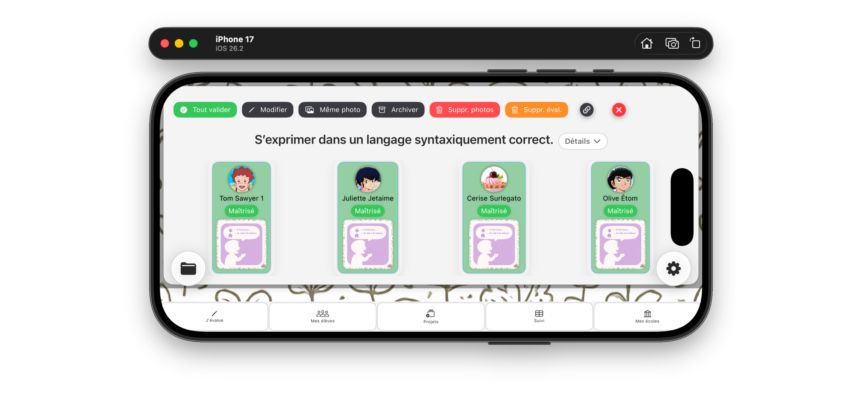 Bloomino, Livrets de suivi screenshot 10