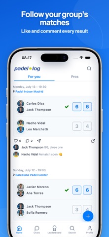 Padellog: Padel Match Tracker screenshot