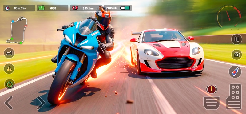 TurboX: Moto & Car Racing Game screenshot 2