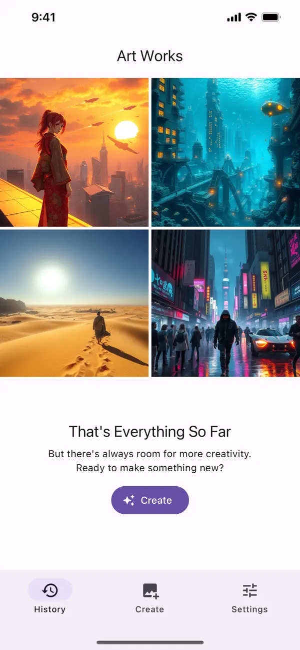 #2. AI Image Generator - Dreamio (iOS) โดย: Ilsur Gabdulkhakov