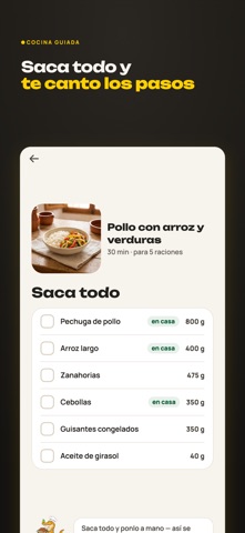 Recetio: menú semanal y compra iPhone screenshot 3
