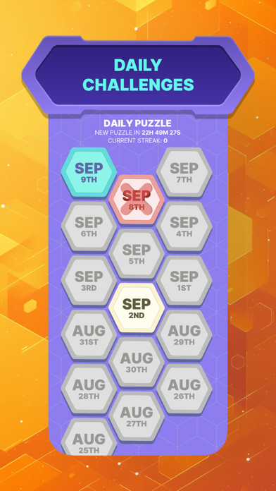 Hexagonal Word Search Screenshot