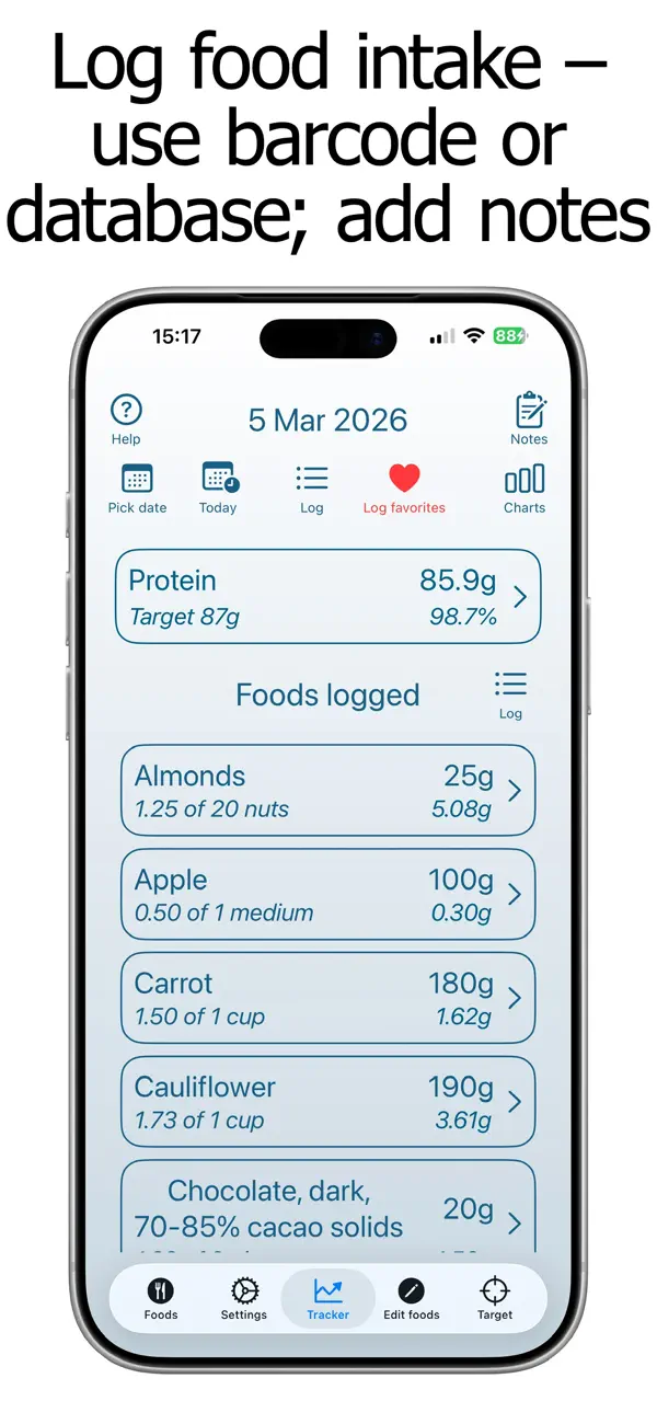 Screenshot #3 pour Protein Counter and Tracker