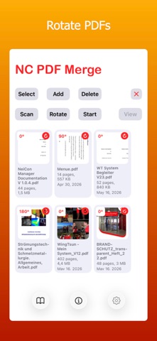 NC PDF Merge iPhone screenshot