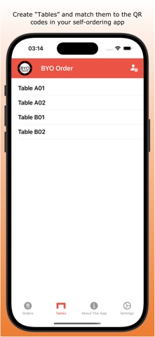 BYO Order screenshot