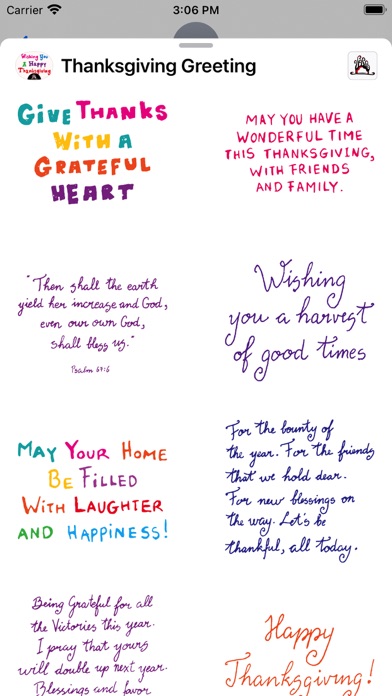 Thanksgiving Greetings For You Screenshot