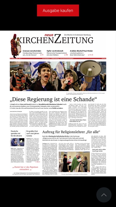 Kirchenzeitung Hamburg Screenshot