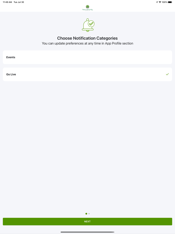 NL Family Church RGV iPad screenshot 1 - Lifestyle app