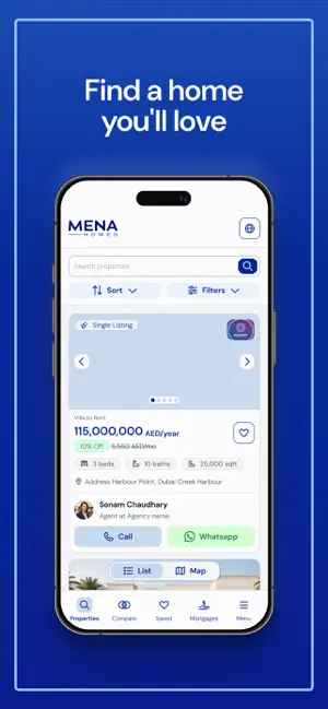 MENA Homes - UAE Real Estate screenshot 1