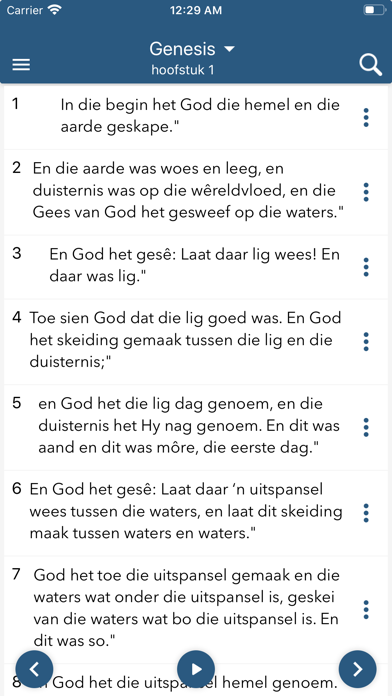 Afrikaans + English Bible Screenshot