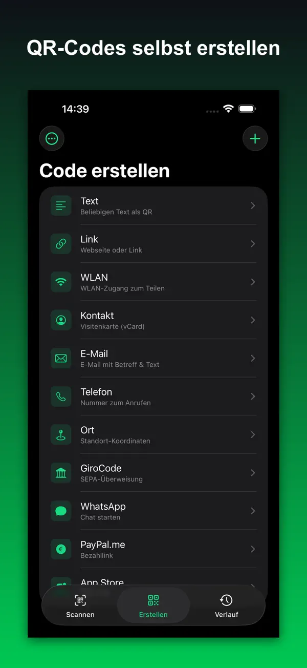 Videmus – QR & Barcode Scanner iPhone App Screenshot 2 – Dienstprogramme