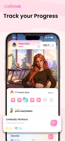 Diet&Fitness Tracker-Calove AI iPhone screenshot