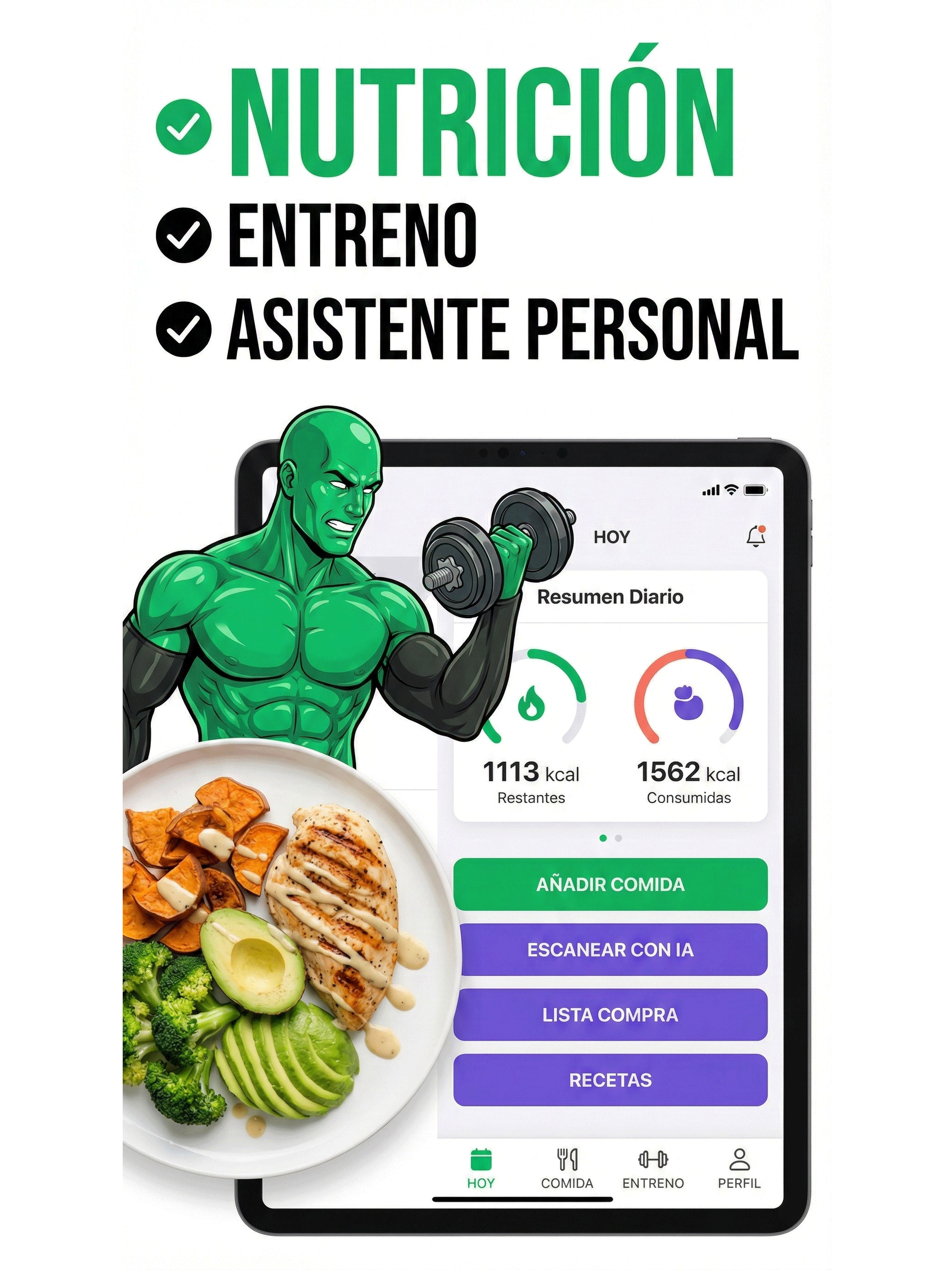 AION - Contador Calorías y Gym