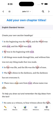 BibleMarker iPhone screenshot