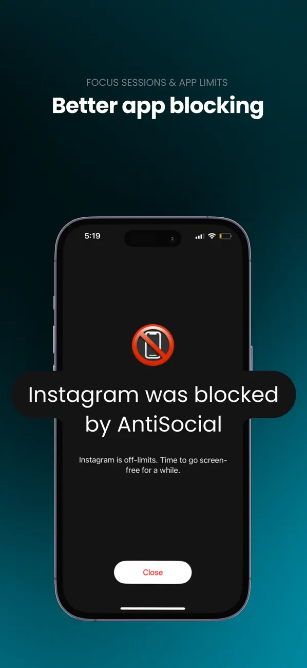 Screenshot #2 pour AntiSocial: App Blocker