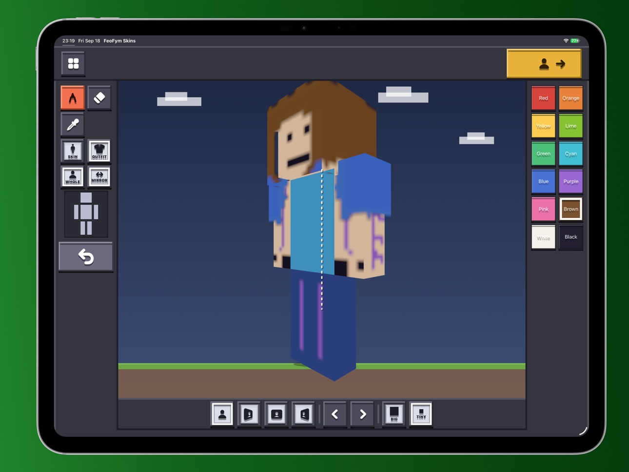 Screenshot 4 of FeoFym Skins: Create UR skin