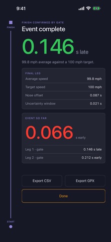Open Road Ace: GPS Rally Timer Screenshot 5 of 8