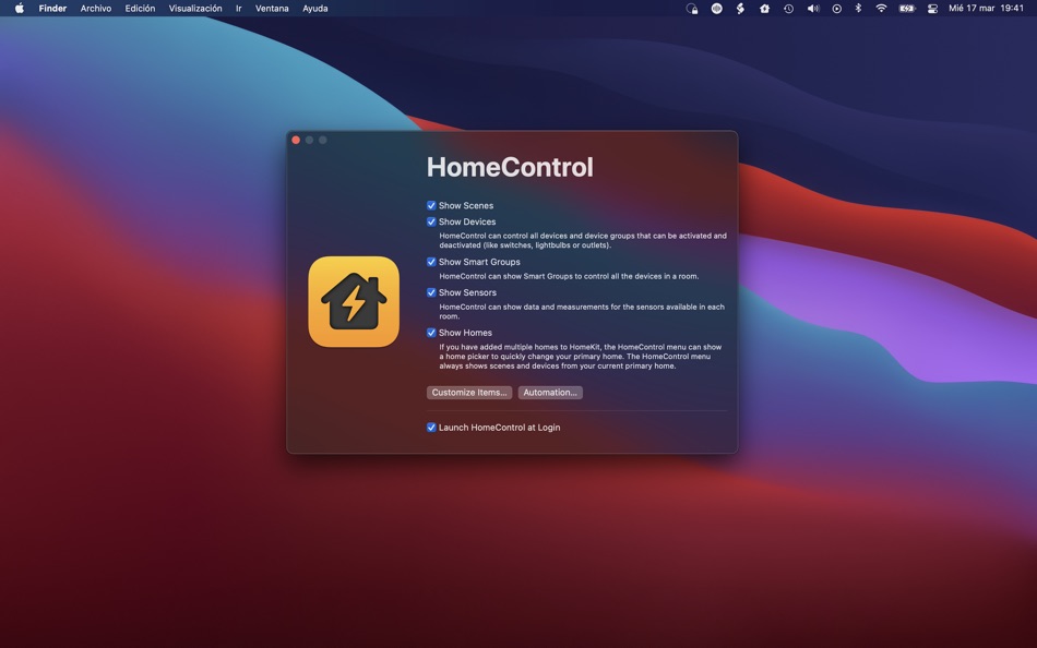 #3. HomeControl Menu for HomeKit (macOS) 由: Pedro Jose Pereira Vieito