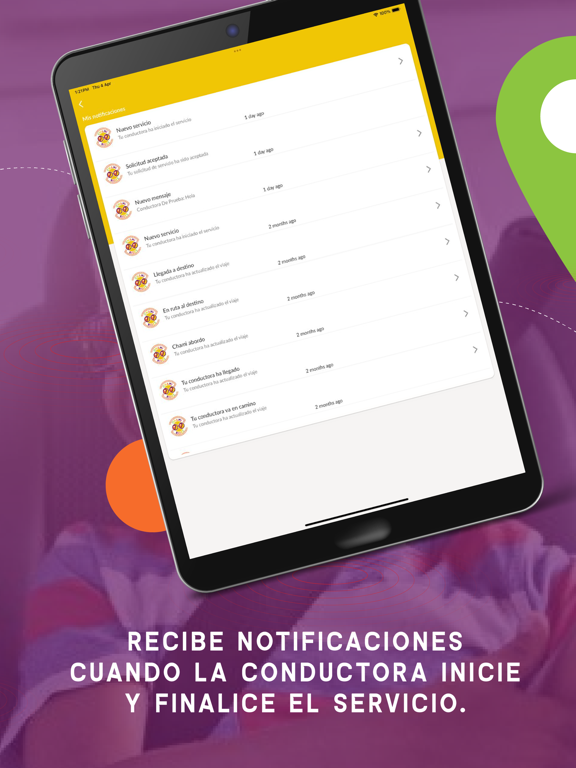 Chami Rides App iPad screenshot 4 - Navigation app